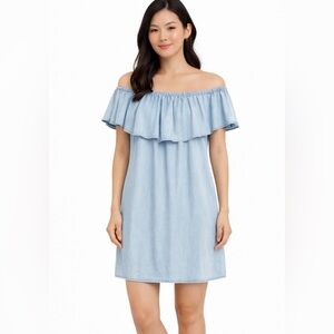 5/$25 - ZARA Off-The-Shoulder Mini Dress with pockets